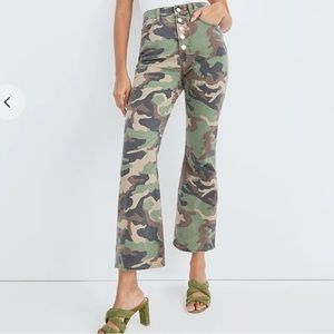 Veronica Beard Carly Kick Flare Camo Jeans - New w tags